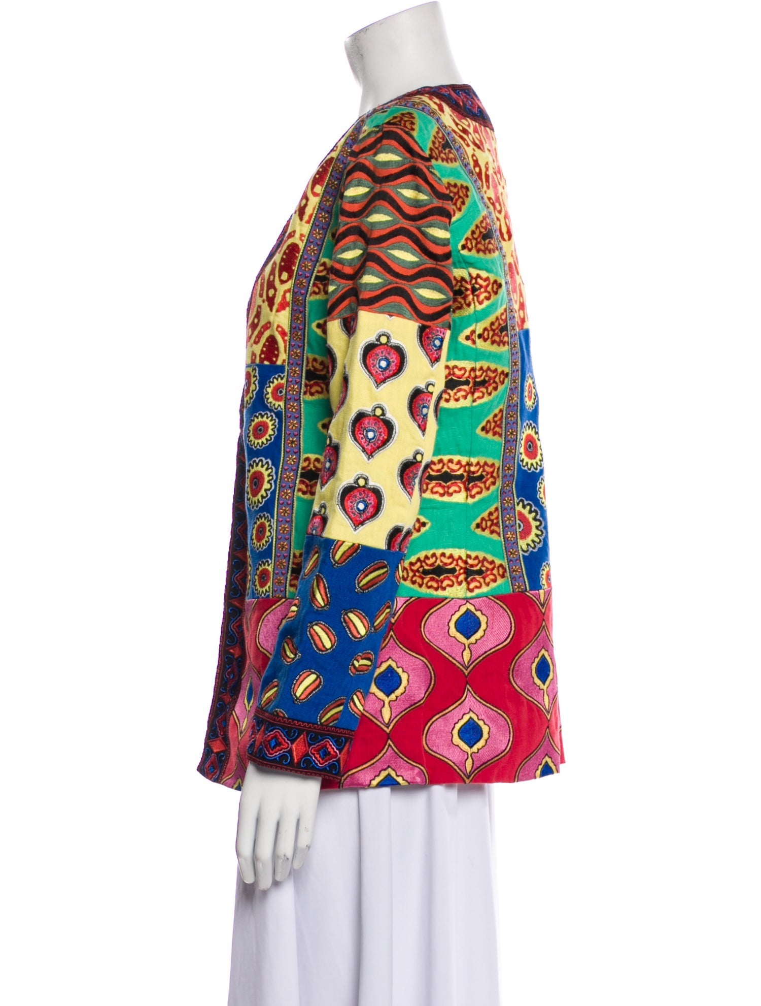 Alice + Olivia x Carla Kranendonk Linen Printed Evening Jacket w/ Tags