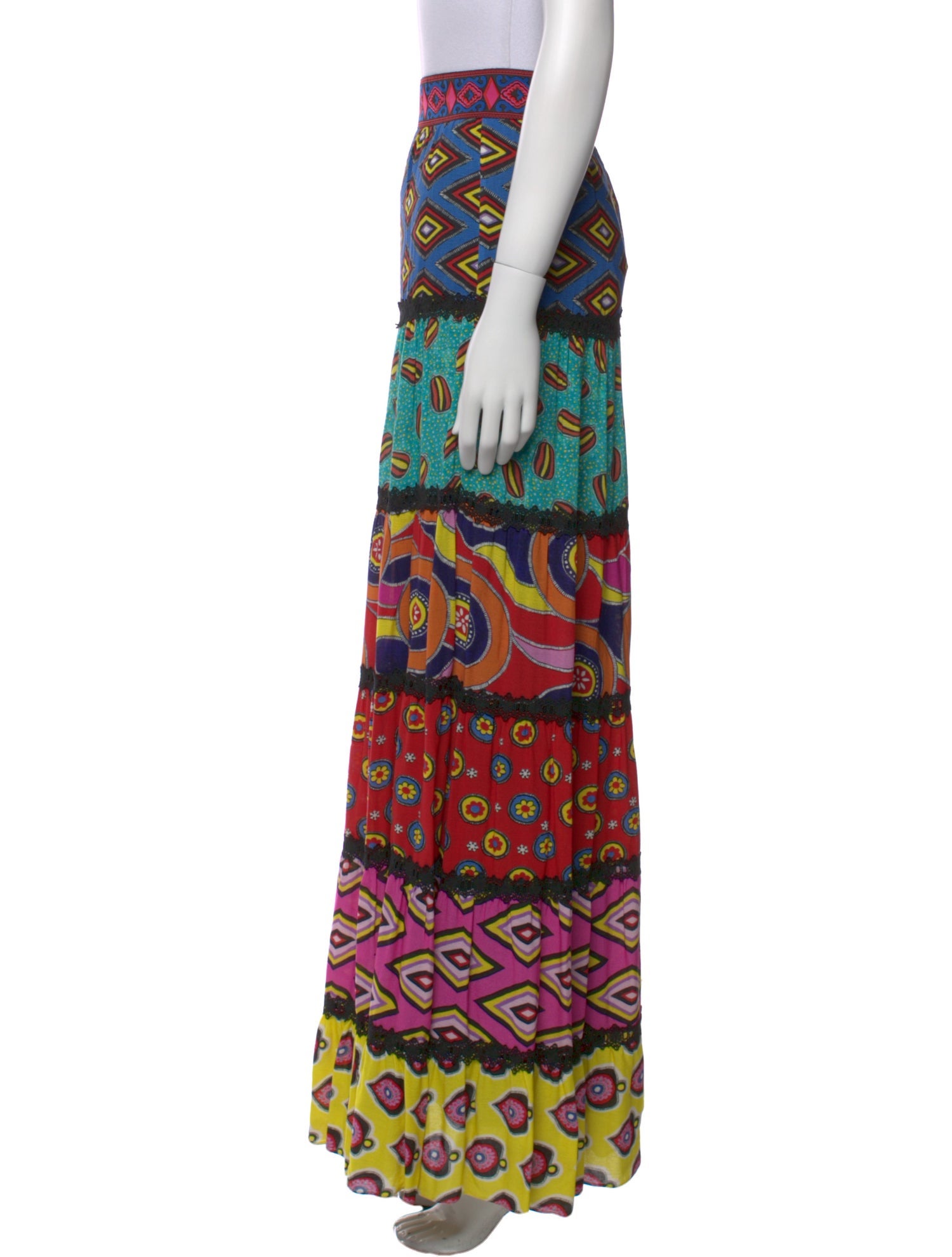 Alice + Olivia x Carla Kranendonk Printed Long Skirt