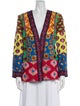 Alice + Olivia x Carla Kranendonk Linen Floral Print Blazer