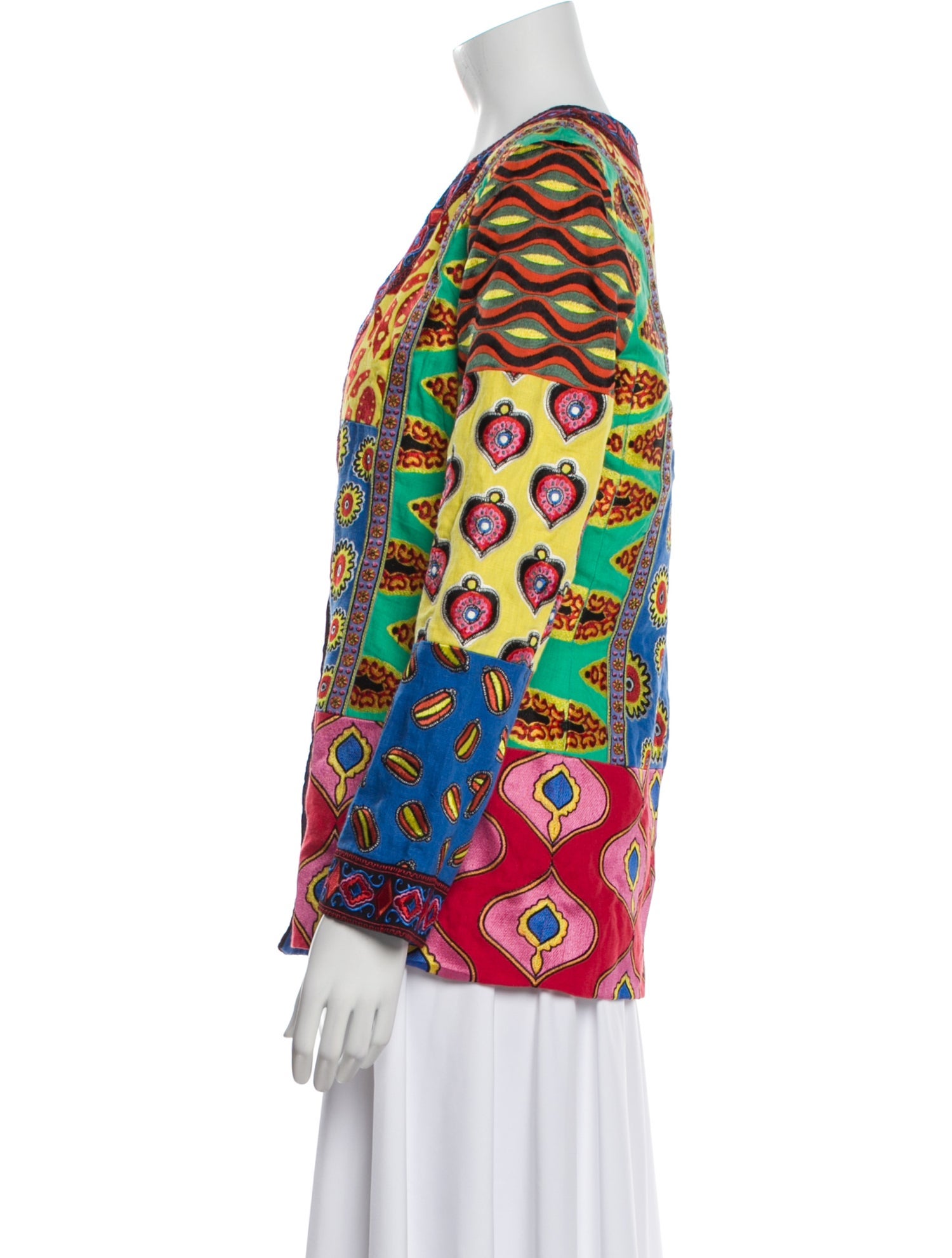 Alice + Olivia x Carla Kranendonk Linen Floral Print Blazer