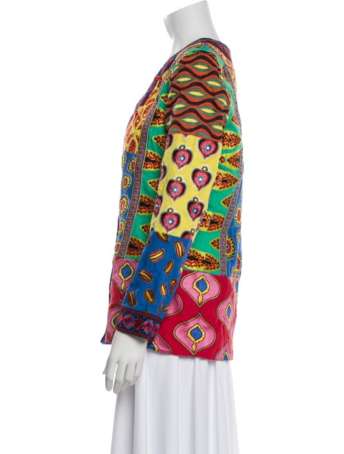 Alice + Olivia x Carla Kranendonk Linen Floral Print Blazer