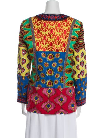 Alice + Olivia x Carla Kranendonk Linen Floral Print Blazer