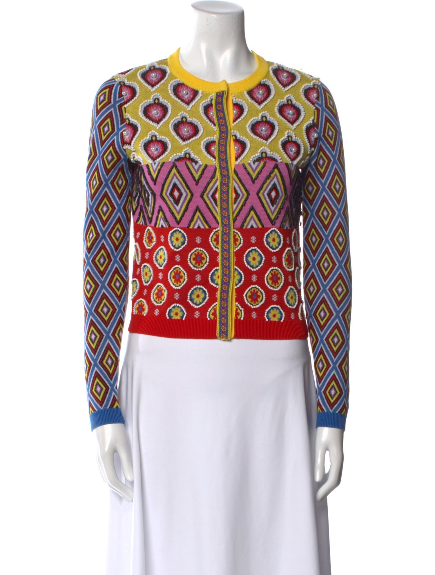 Alice + Olivia x Carla Kranendonk Printed Crew Neck Sweater