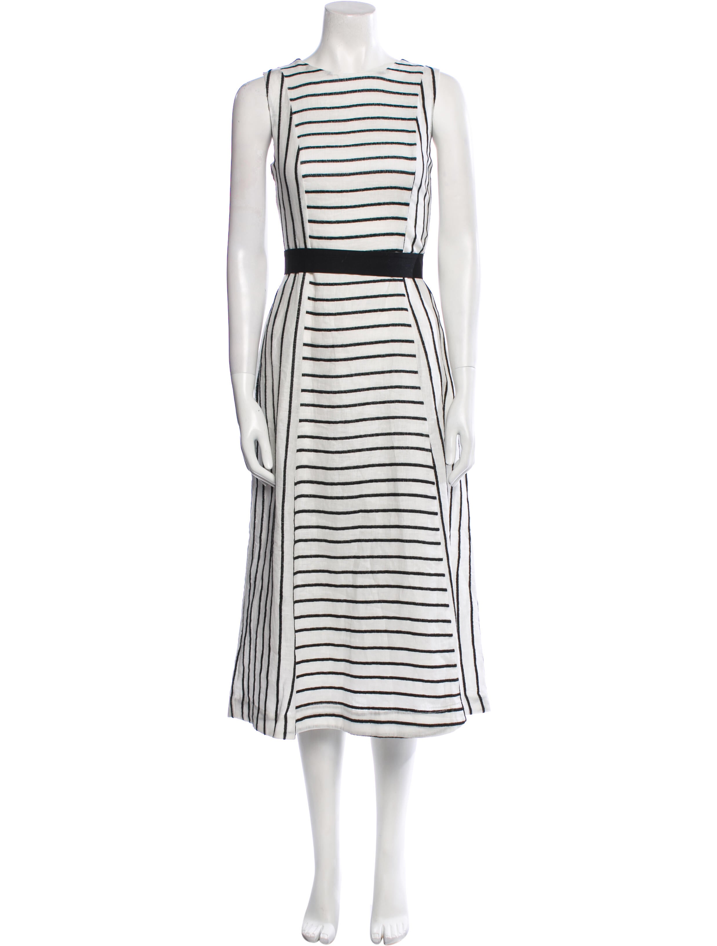 ADAMO Linen Midi Length Dress