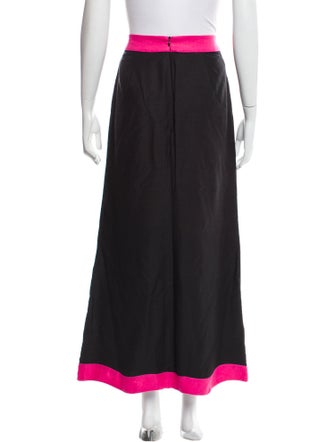 ADAMO Colorblock Pattern Midi Length Skirt