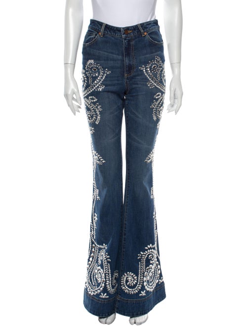 Ao.la High-Rise Flared Jeans Blue