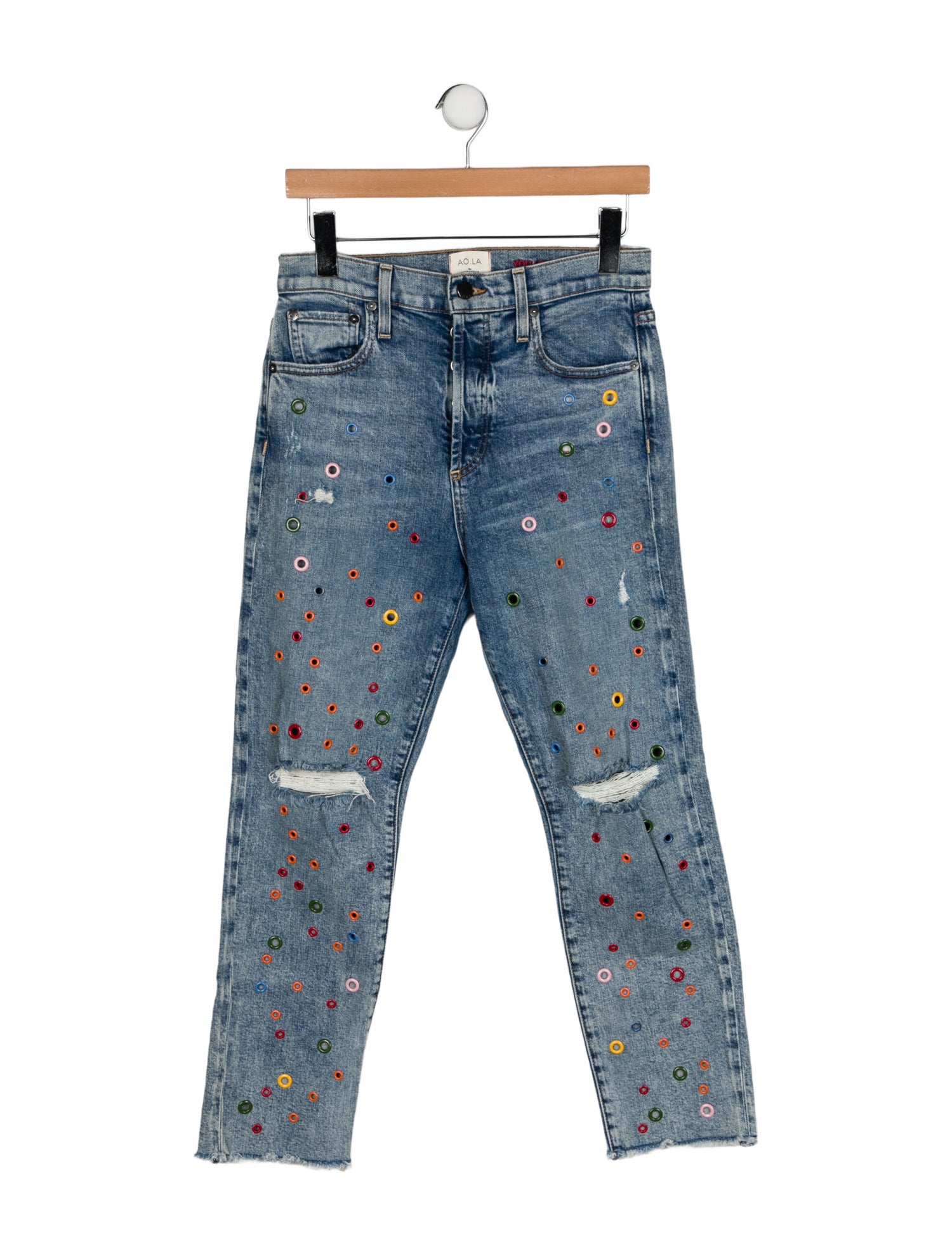 AO.LA Low-Rise Skinny Leg Jeans
