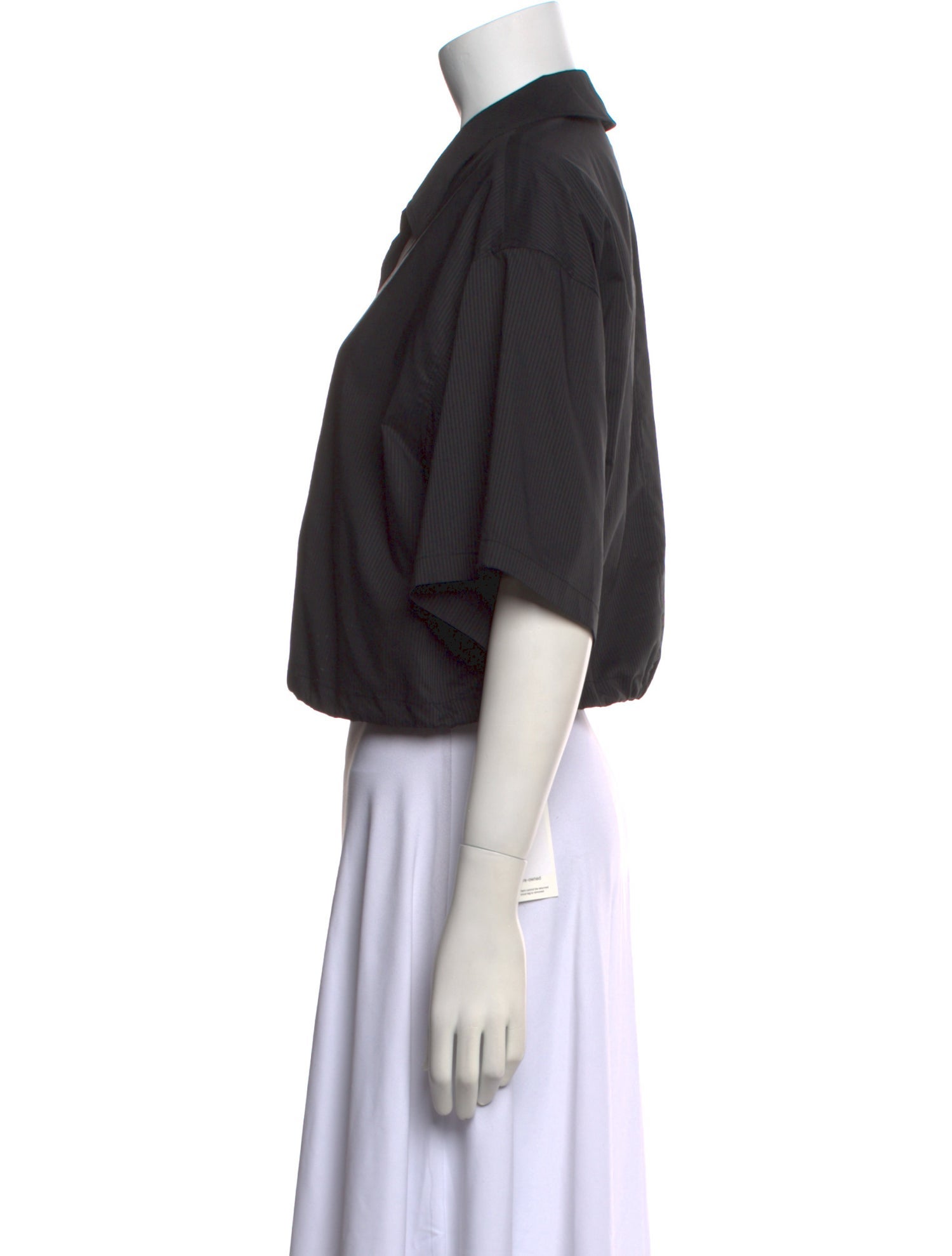 AMOMENTO Short Sleeve Crop Top