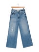 AMOMENTO Mid-Rise Wide Leg Jeans