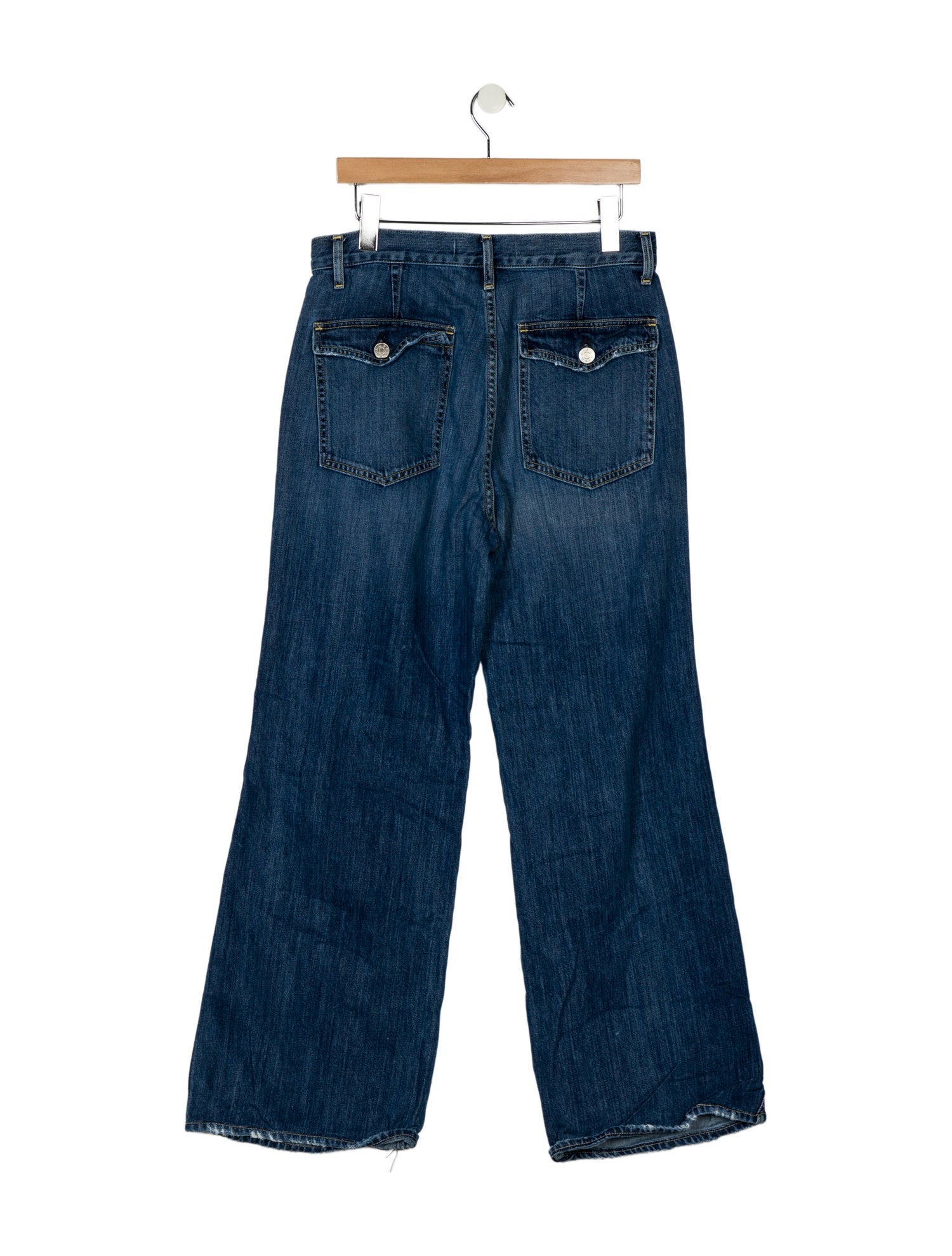 AMOMENTO High-Rise Wide Leg Jeans