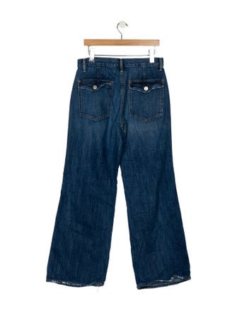 AMOMENTO High-Rise Wide Leg Jeans