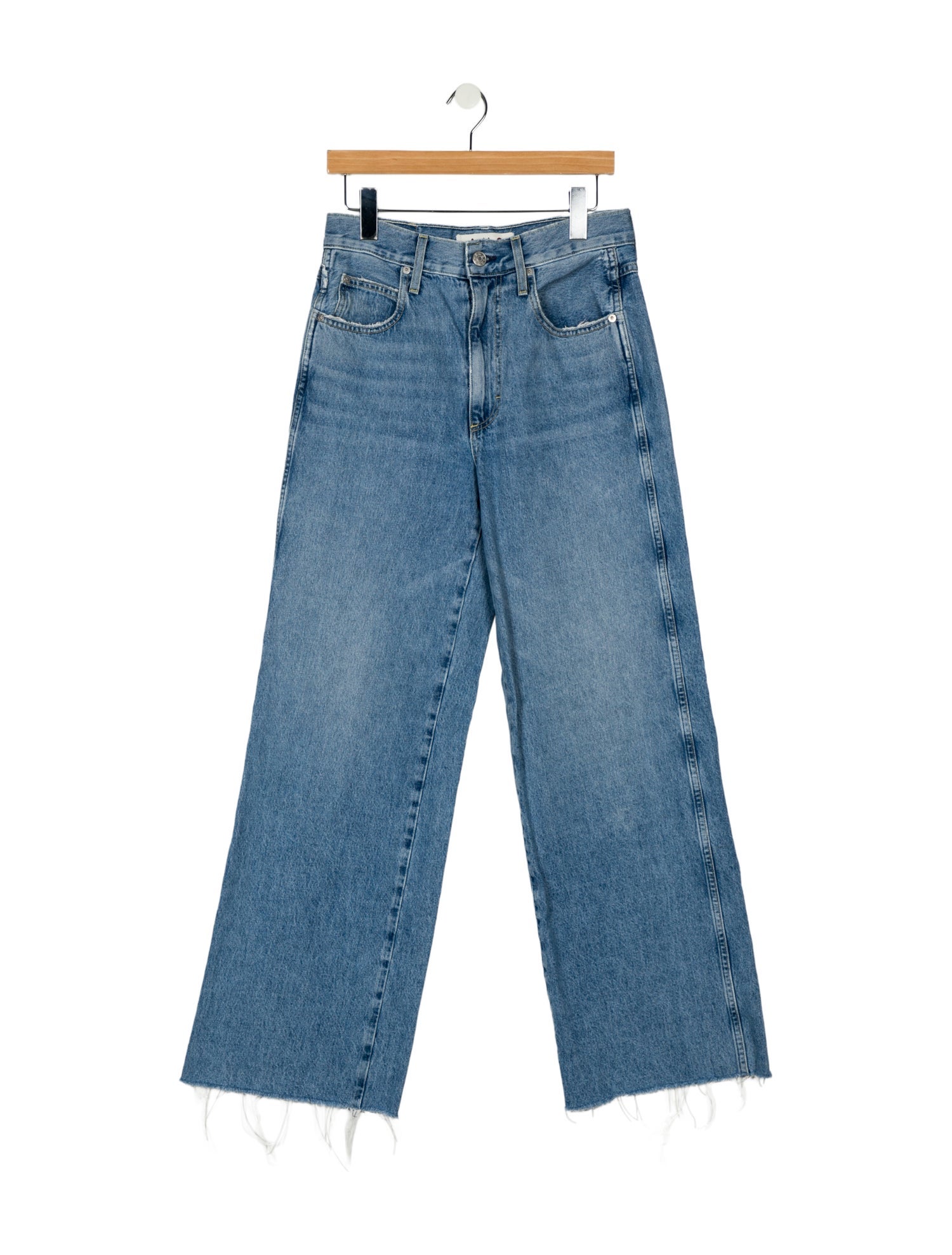 AMOMENTO High-Rise Wide Leg Jeans