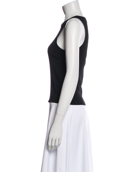 AMOMENTO Scoop Neck Sleeveless Top