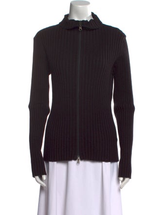 AMOMENTO Mock Neck Long Sleeve Sweatshirt