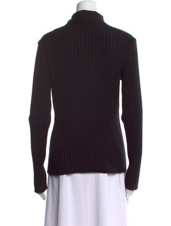 AMOMENTO Mock Neck Long Sleeve Sweatshirt