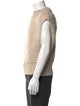 AMOMENTO Crew Neck Short Sleeve Sweater Vest