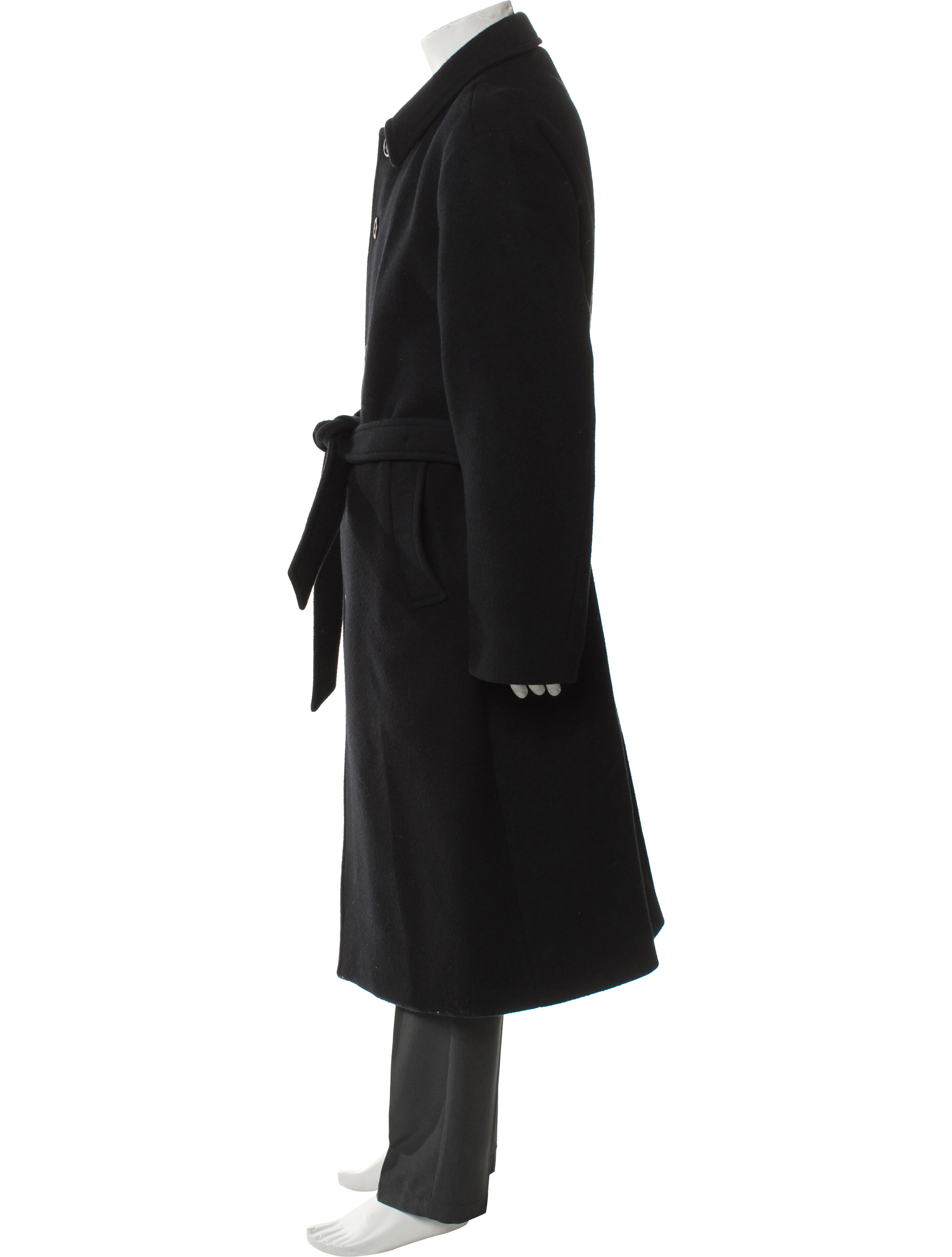 AMOMENTO Wool Trench Coat