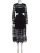 Asilio Lace Pattern Midi Length Dress