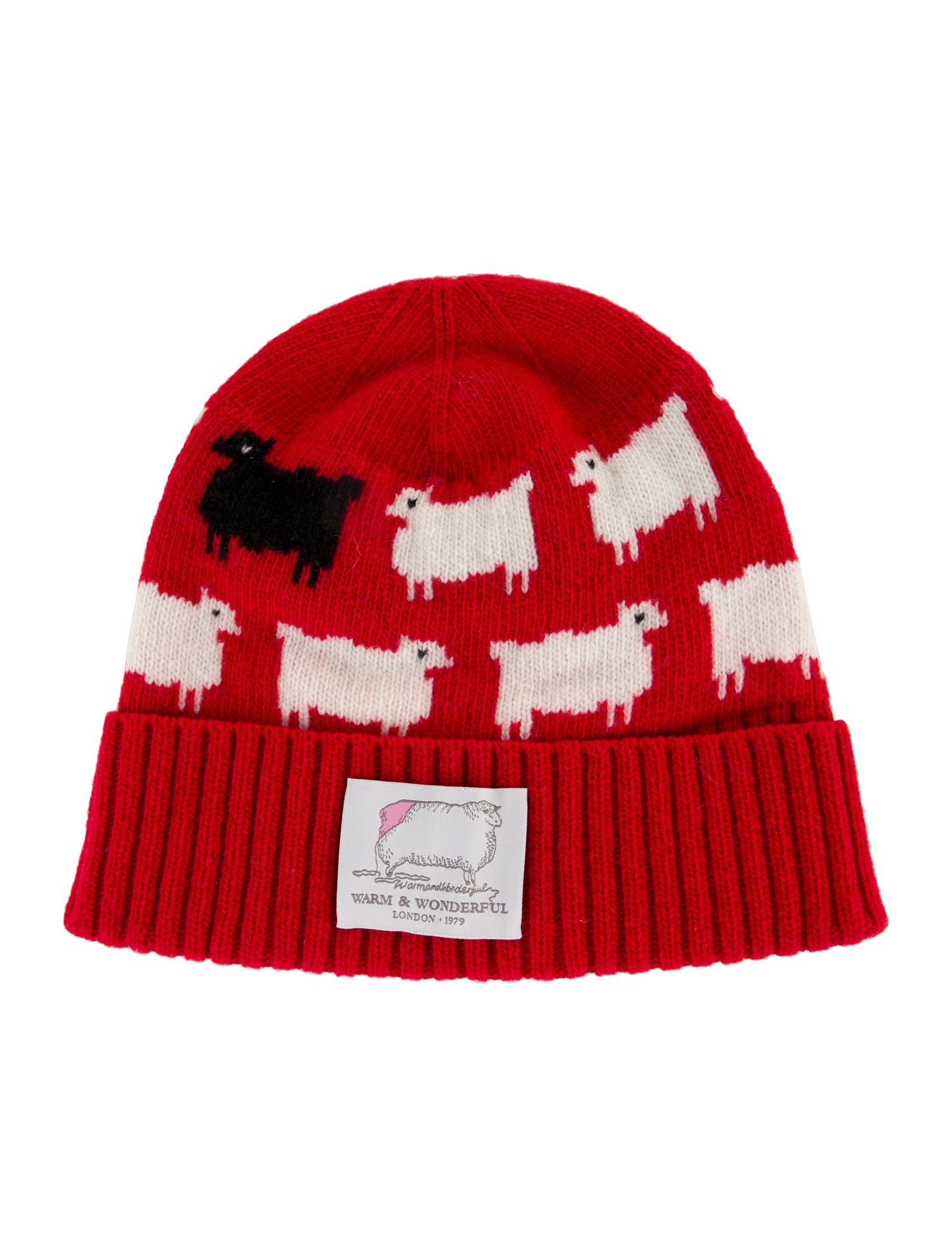 Warm & Wonderful Wool Patterned Knit Beanie