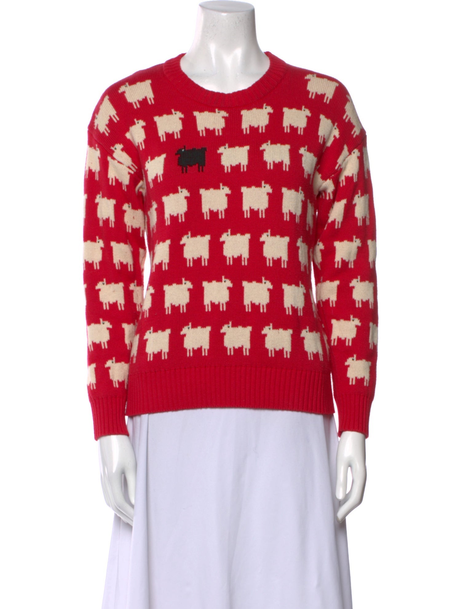 Warm & Wonderful Printed Crew Neck Sweater