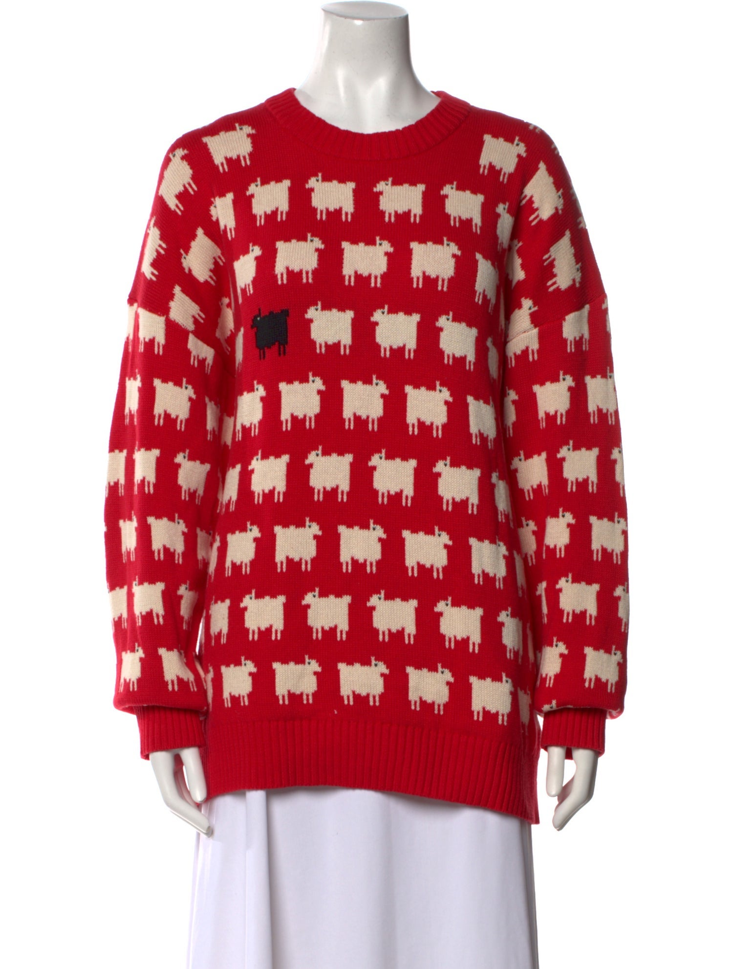 Warm & Wonderful Printed Crew Neck Sweater