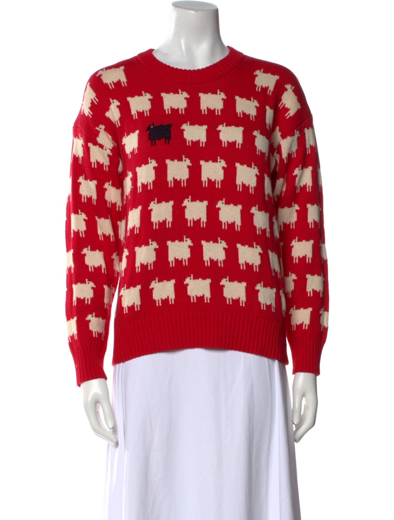 Warm & Wonderful Printed Crew Neck Sweater