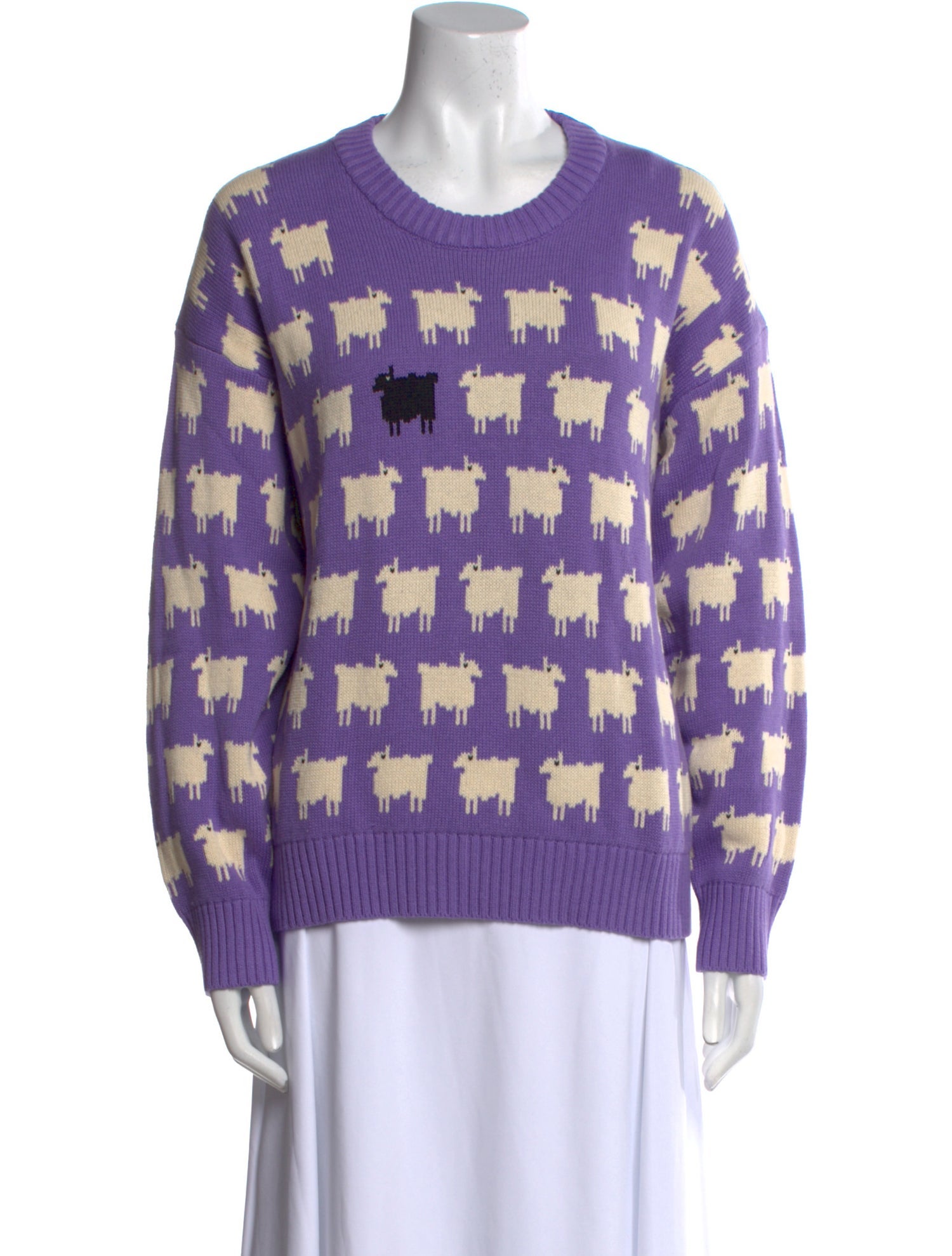 Warm & Wonderful Printed Scoop Neck Sweater