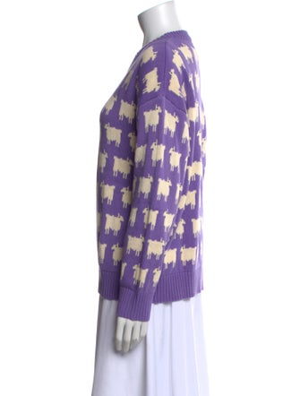 Warm & Wonderful Printed Scoop Neck Sweater