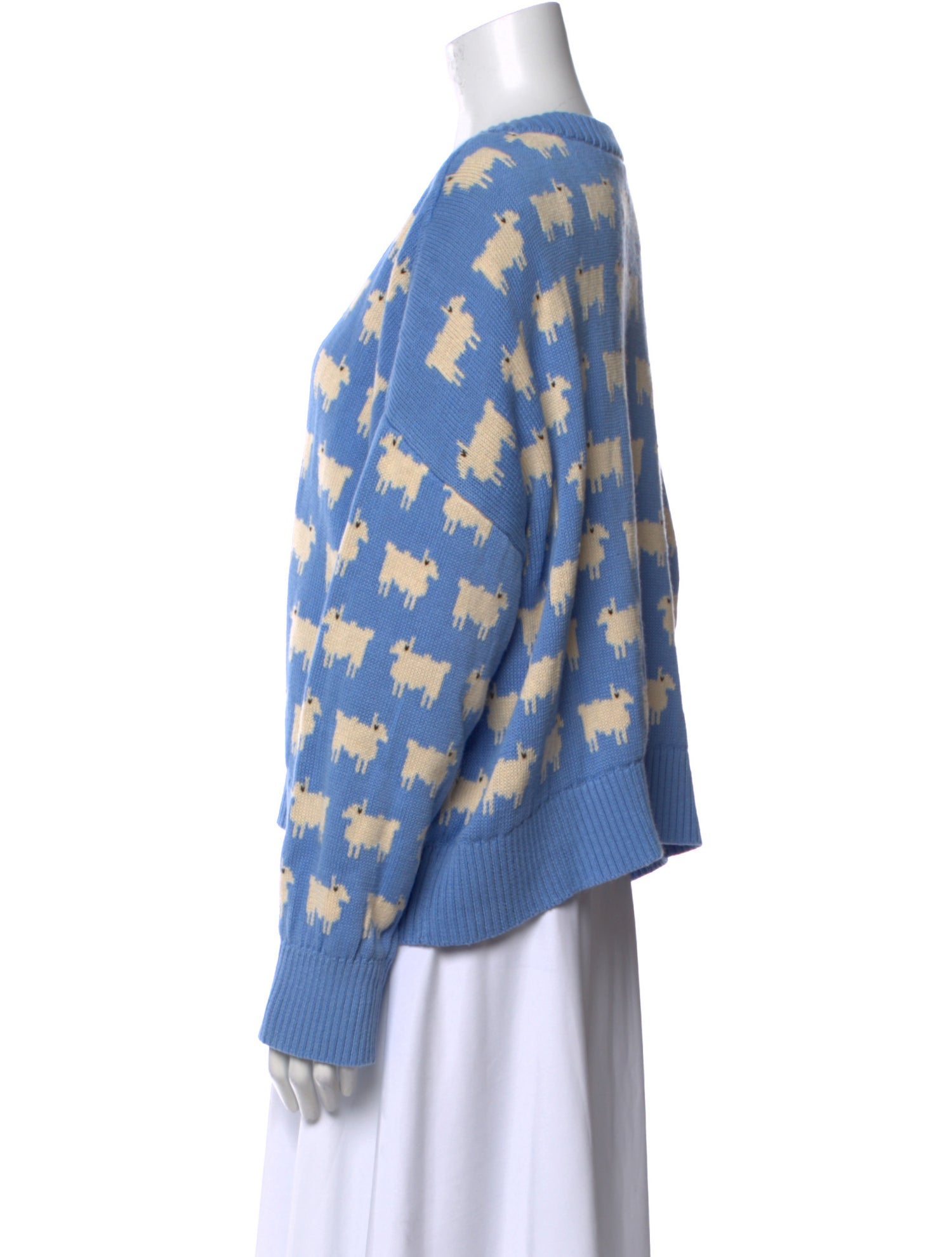 Warm & Wonderful Printed V-Neck Sweater