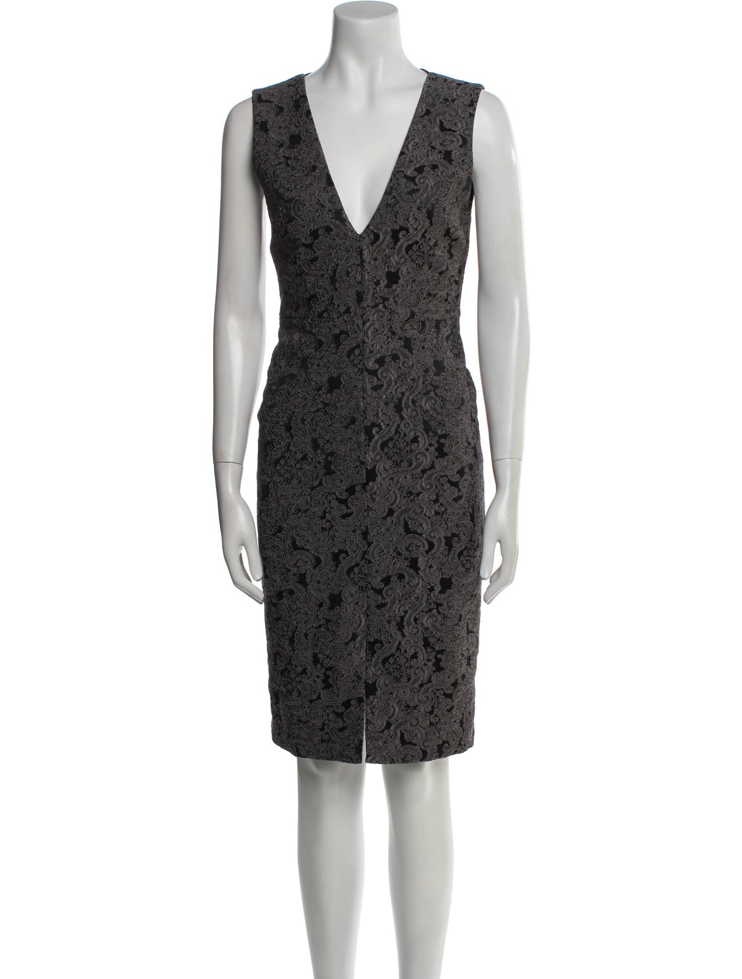 Alice + Olivia X Scoop Lace Pattern Knee-Length Dress