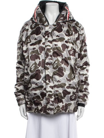 A Bathing Ape x Canada Goose Concepts Jackets Nylon Camouflage Print Down Jacket L