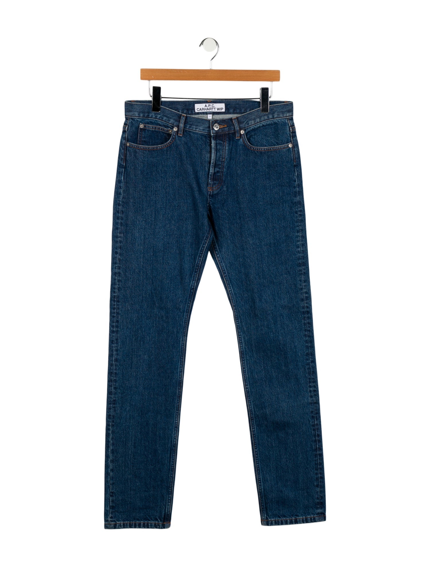 A.P.C. x Carhartt WIP A.P.C. x Carhartt Mid-Rise Straight Leg Jeans