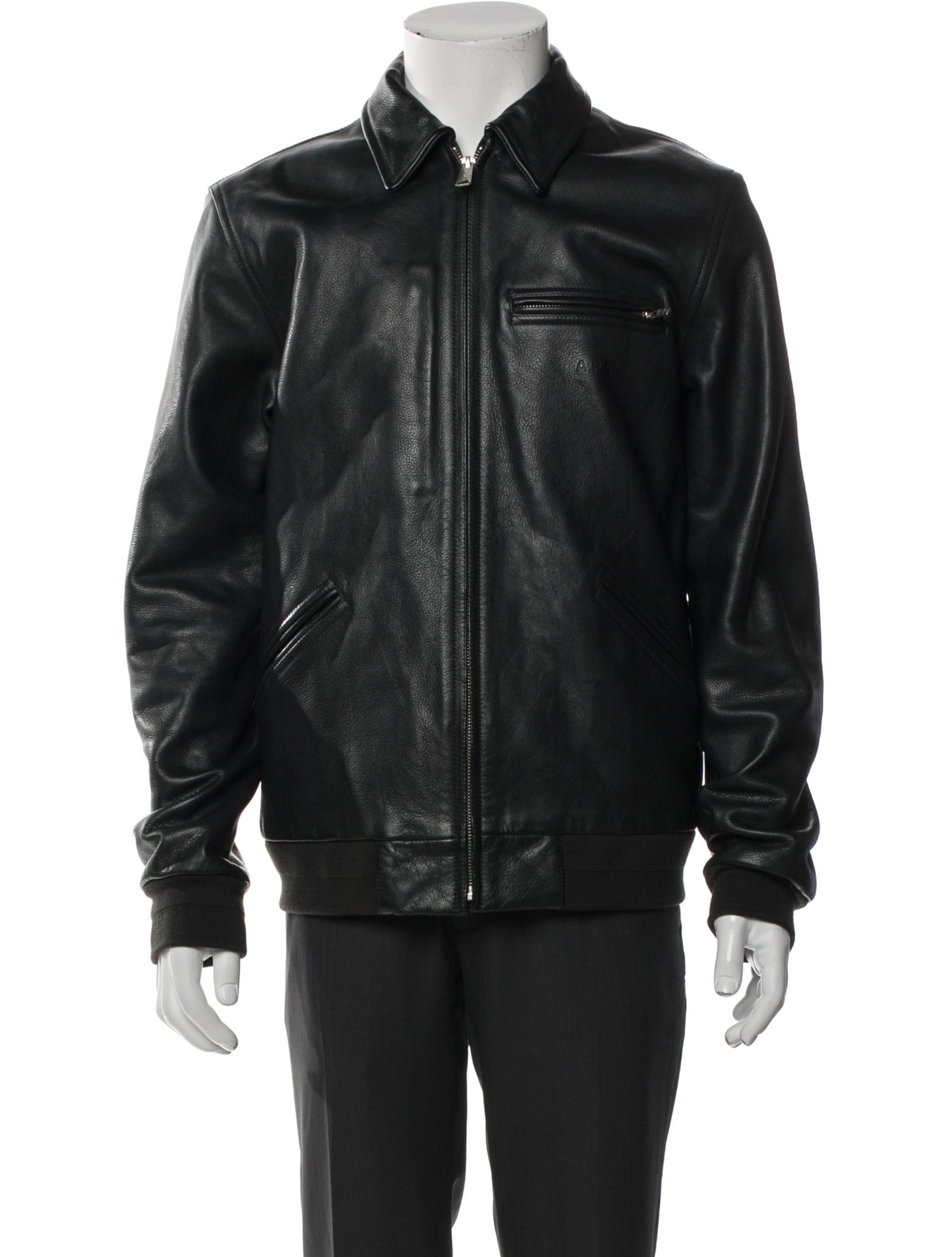 A.P.C. x Carhartt WIP Leather Moto Jacket