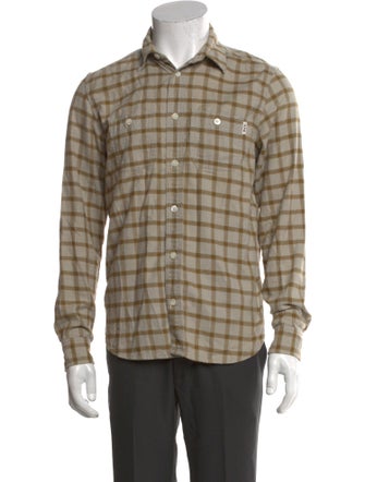 A.P.C. x Carhartt WIP Plaid Print Long Sleeve Shirt