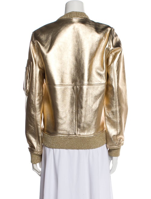 A.P.C. x Louis W. Lamb Leather Printed Bomber Jacket