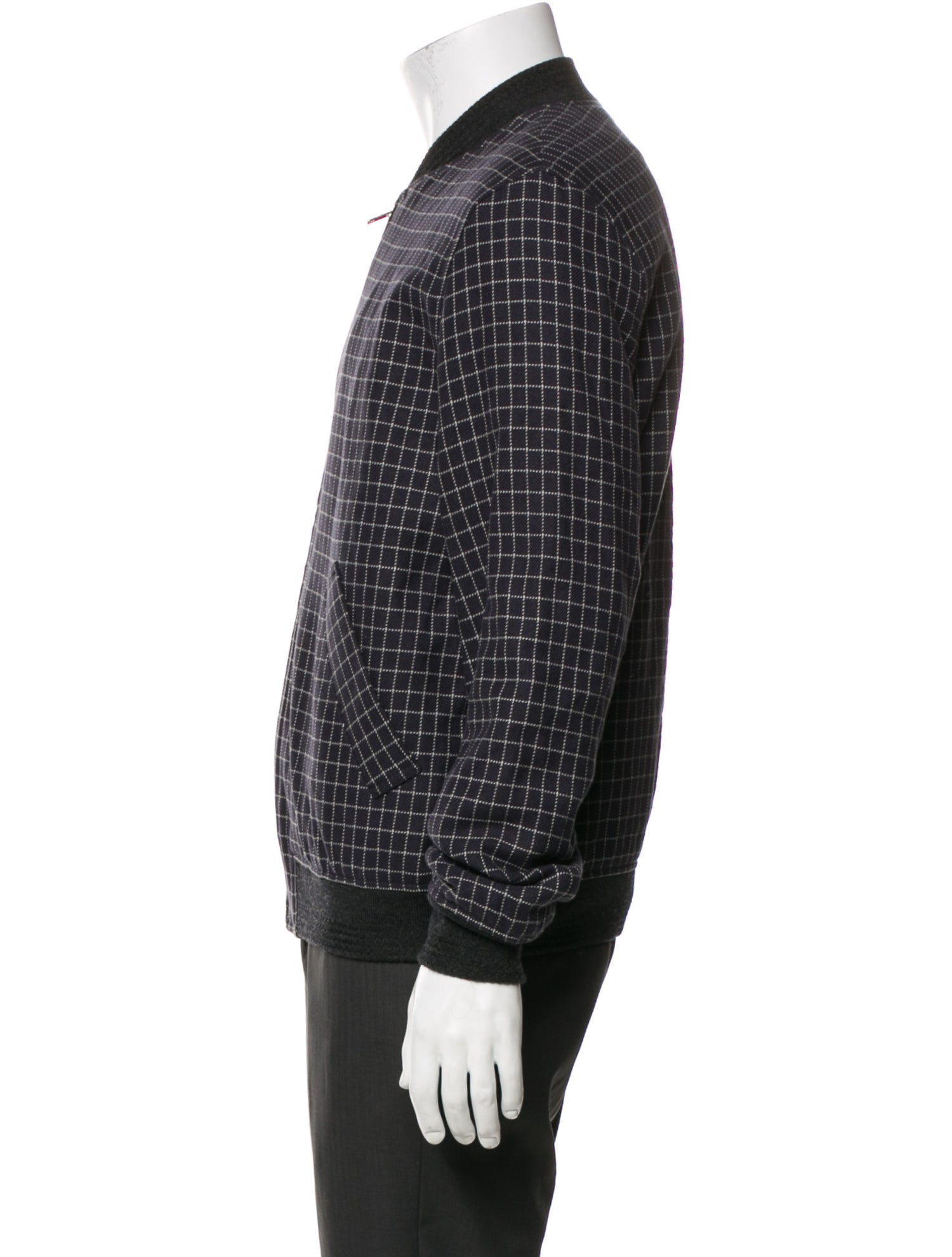 A.P.C. x Louis W. Plaid Print Bomber Jacket