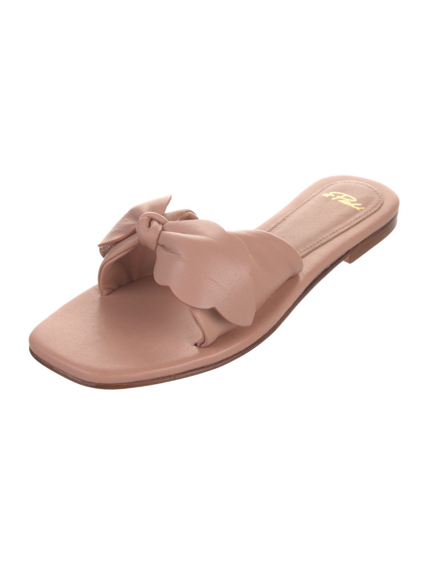 A Piedi Leather Slides