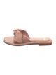 A Piedi Leather Slides