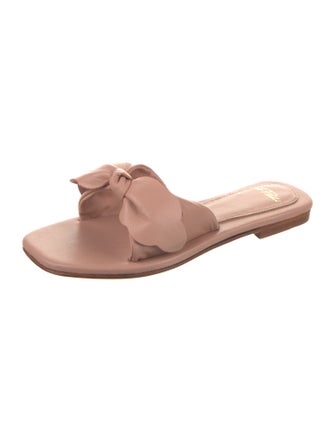 A Piedi Leather Slides