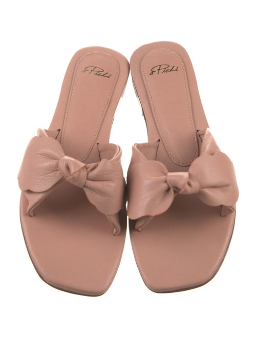 A Piedi Leather Slides