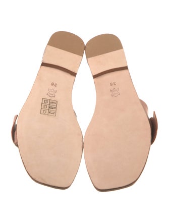A Piedi Leather Slides
