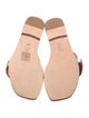 A Piedi Leather Slides