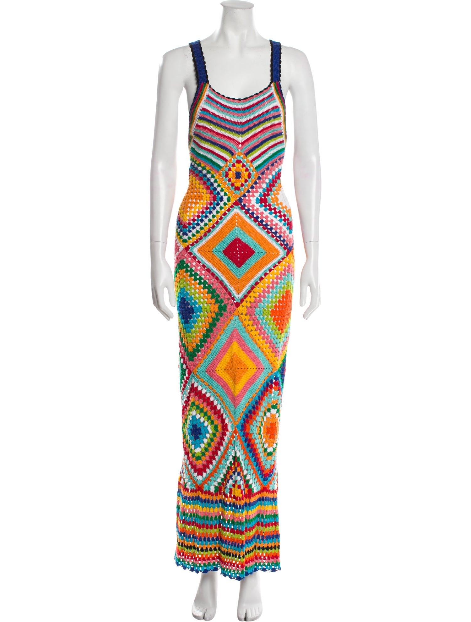 Alix Pinho Printed Long Dress w/ Tags