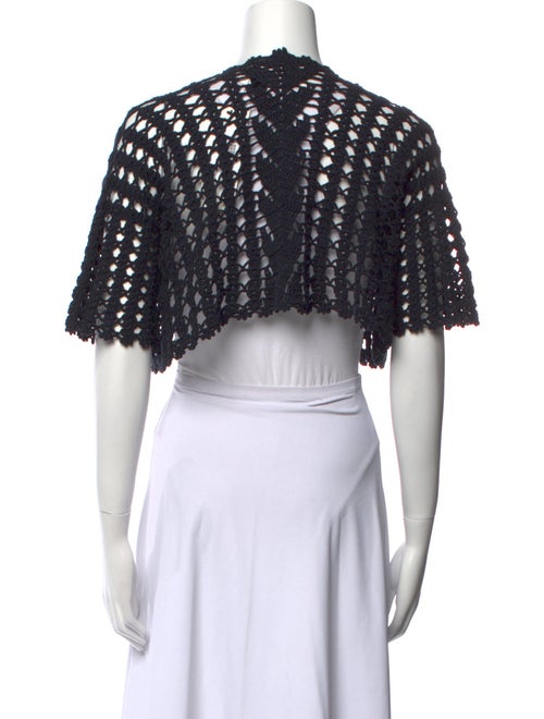 Alix Pinho Patterned V-Neck Crop Top