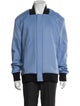APL Wool Colorblock Pattern Bomber Jacket