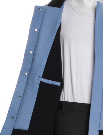 APL Wool Colorblock Pattern Bomber Jacket