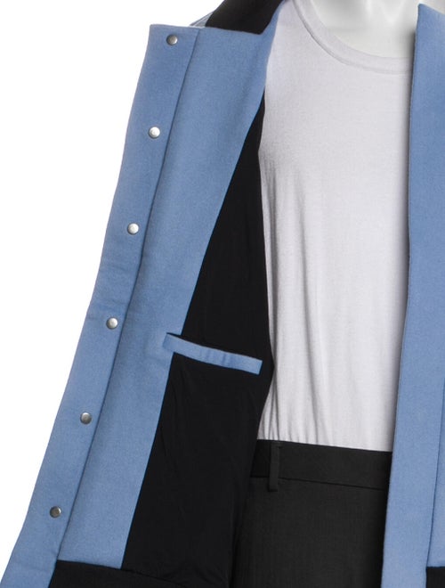 APL Wool Colorblock Pattern Bomber Jacket