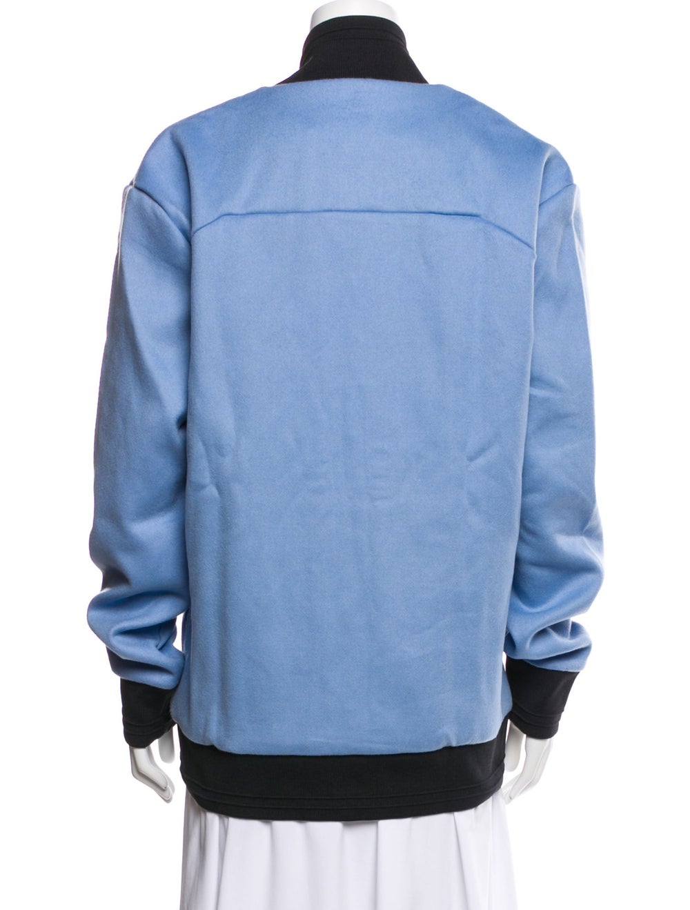 APL Wool Colorblock Pattern Bomber Jacket - image 3