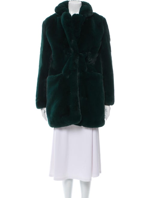 Apparis Faux Fur Coat Green