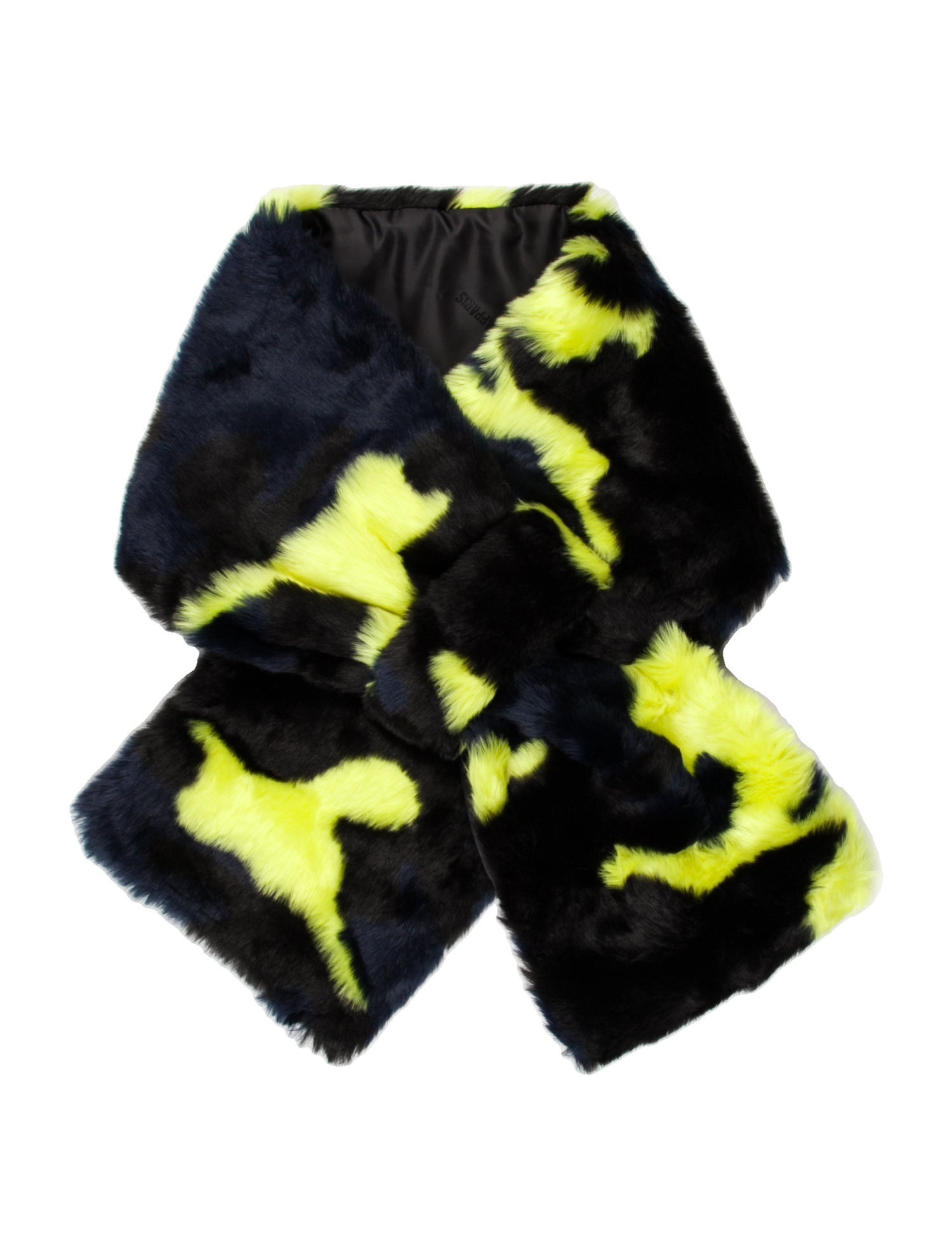 Apparis Faux Fur Printed Scarf